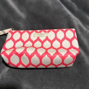 Kate Spade pink lemon design pouch
